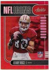 Jerry Rice [Spectrum Red] #2 Football Cards 2019 Panini Absolute NFL Icons Prices