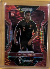 Jurrien Timber [Breakaway Red] #156 Soccer Cards 2022 Panini Prizm World Cup Prices