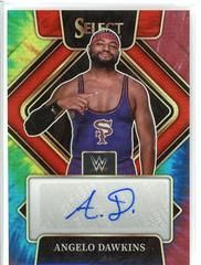 Angelo Dawkins [Tie Dye Prizm] #SG-ADW Wrestling Cards 2022 Panini Select WWE Signatures Prices