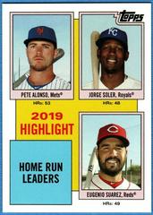 Pete Alonso, Jorge Soler, Eugenio Suarez Baseball Cards 2020 Topps Throwback Thursday Prices