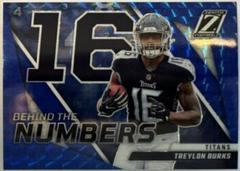 Treylon Burks [Blue] #BN-TB Football Cards 2022 Panini Zenith Behind the Numbers Prices