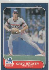 Greg Walker Baseball Cards 1986 Fleer Prices