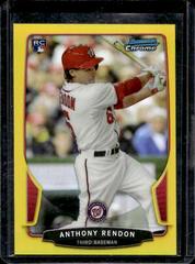 Anthony Rendon [Yellow Refractor] #97 Baseball Cards 2013 Bowman Chrome Prices
