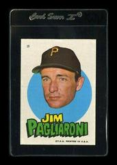 Jim Pagliaroni #19 Baseball Cards 1967 Topps Pirates Stickers Prices