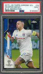 Memphis Depay [Blue Refractor] #94 Soccer Cards 2019 Topps Chrome UEFA Champions League Prices