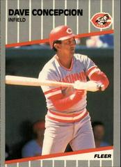 Dave Concepcion #156 Baseball Cards 1989 Fleer Glossy Prices