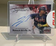 Ronald Acuna Jr. [Red] Baseball Cards 2022 Stadium Club Chrome Lone Star Signatures Prices