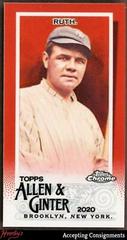 Babe Ruth [Mini Red] #31 Baseball Cards 2020 Topps Allen & Ginter Chrome Prices