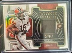 David Bell [White] #RSW-18 Football Cards 2022 Panini Select Rookie Swatches Prices