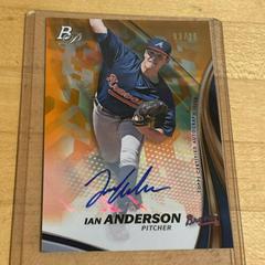 Ian Anderson [Orange] Baseball Cards 2017 Bowman Platinum Top Prospects Autographs Prices