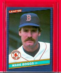 Wade Boggs #168 Baseball Cards 1986 Leaf Prices