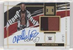 Apollo Crews [Holo Gold] Wrestling Cards 2022 Panini Impeccable WWE Elegance Memorabilia Autographs Prices