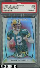Aaron Rodgers [Red Refractor] #20 Football Cards 2012 Topps Platinum Prices