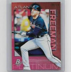 Freddie Freeman [Red] #16 Baseball Cards 2020 Bowman Platinum Prices
