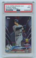 Aaron Judge [Batting Purple] #71 Baseball Cards 2018 Topps Opening Day Prices