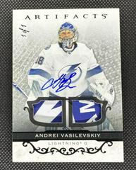 Andrei Vasilevskiy [Black Autograph] #110 Hockey Cards 2021 Upper Deck Artifacts Prices