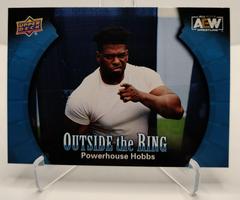 Powerhouse Hobbs #OTR-9 Wrestling Cards 2022 Upper Deck AEW Outside the Ring Prices