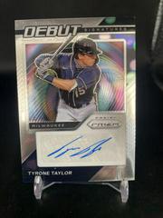 Tyrone Taylor #DS-TT Baseball Cards 2021 Panini Prizm Debut Signatures Prices
