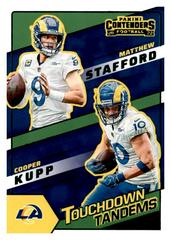 Cooper Kupp, Matthew Stafford Football Cards 2022 Panini Contenders Touchdown Tandems Prices