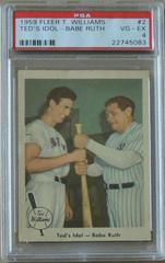 Ted's Idol-Babe Ruth #2 Baseball Cards 1959 Fleer Ted Williams Prices