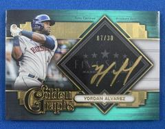 Yordan Alvarez [Green] Baseball Cards 2022 Topps Five Star Golden Graphs Autographs Prices