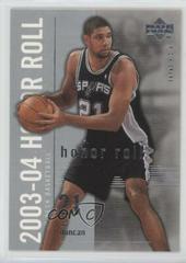 Tim Duncan #77 Basketball Cards 2003 Upper Deck Honor Roll Prices