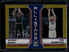 Anthony Davis, Dirk Nowitzki [Gold] Basketball Cards 2022 Panini Donruss Optic All Stars Prices
