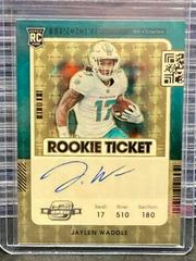 Jaylen Waddle [Autograph Variation Gold Vinyl] #106 Football Cards 2021 Panini Contenders Optic Prices