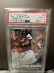 Ronald Acuna [Autograph] Baseball Cards 2018 Topps Now Prices