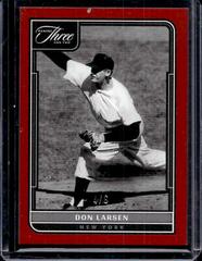 Don Larsen [Red] #3 Baseball Cards 2022 Panini Three and Two Prices