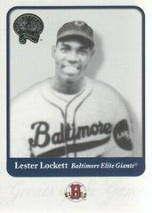 Lester Lockett #77 Baseball Cards 2001 Fleer Greats Prices