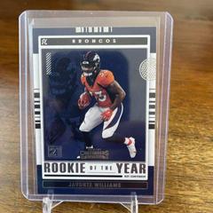 Javonte Williams #ROY-JWI Football Cards 2021 Panini Contenders Rookie of the Year Prices
