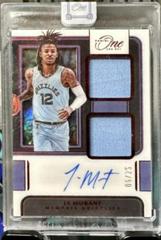 Ja Morant [Red] Basketball Cards 2021 Panini One and One Dual Jersey Autographs Prices