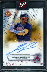 Ronald Acuna Jr. [Gold] #PA-RA Baseball Cards 2023 Topps Pristine Autographs Prices