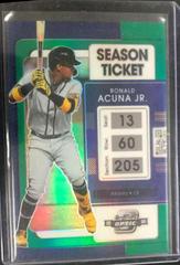 Ronald Acuna Jr. [Green] #24 Baseball Cards 2022 Panini Chronicles Contenders Optic Prices