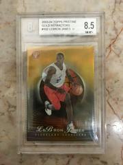 LeBron James [Gold Refractor] #102 Basketball Cards 2003 Topps Pristine Prices