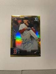 Henry Owens [Gold Refractor] Baseball Cards 2016 Bowman Chrome Rookie Autographs Prices