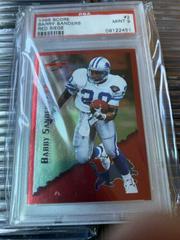 Barry Sanders [Red Siege] Football Cards 1995 Panini Score Prices