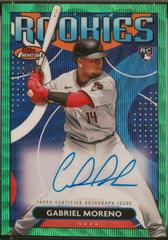 Gabriel Moreno [Green Wave] #RDA-GM Baseball Cards 2023 Topps Finest Rookies Design Variation Autographs Prices