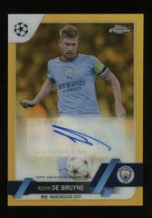 Kevin De Bruyne [Gold] #CA-KD Soccer Cards 2022 Topps Chrome UEFA Club Competitions Autographs Prices