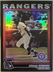 Alfonso Soriano #350 Baseball Cards 2004 Topps Chrome Prices