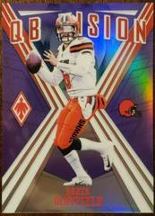 Baker Mayfield [Purple] #9 Football Cards 2019 Panini Phoenix QB Vision Prices
