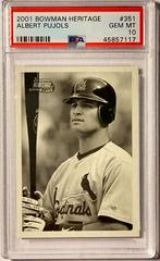 Albert Pujols #351 Baseball Cards 2001 Bowman Heritage Prices