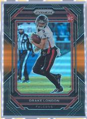 Drake London [Orange] #PB-11 Football Cards 2022 Panini Chronicles Prizm Black Prices