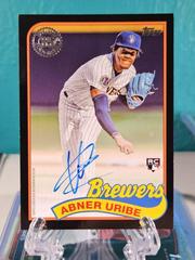 Abner Uribe [Black] Baseball Cards 2024 Topps 1989 Autograph Prices