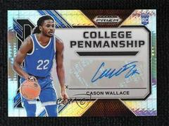 Cason Wallace [Hyper] #CP-CWL Basketball Cards 2023 Panini Prizm Draft Picks College Penmanship Autographs Prices