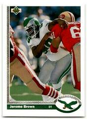 Jerome Brown #317 Football Cards 1991 Upper Deck Prices