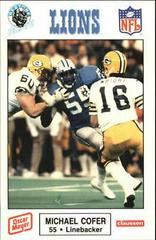 Michael Cofer Football Cards 1989 Lions Police Prices