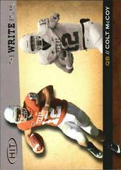 Colt McCoy Football Cards 2010 Sage Hit the Write Stuff Prices