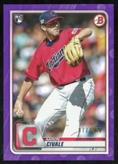 Aaron Civale [Purple] #40 Baseball Cards 2020 Bowman Prices